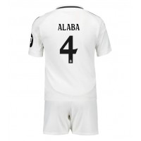 Real Madrid David Alaba #4 Hemmatröja Barn 2024-25 Kortärmad (+ Korta byxor)